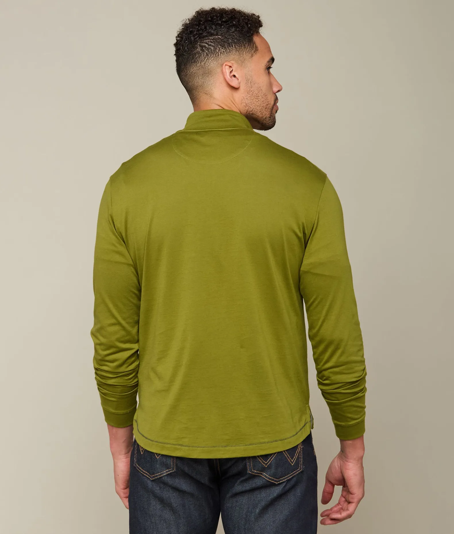 Lucchese Outerwear*Pima Cotton Quarter Zip