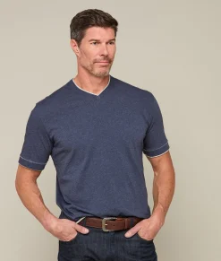 Lucchese Tops*Pima Cotton V-Neck