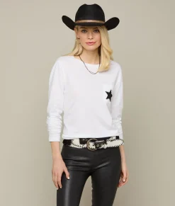 Women Lucchese Tops*Star Pocket Tee
