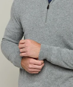 Lucchese Outerwear*Men's Cashmere Quarter Zip