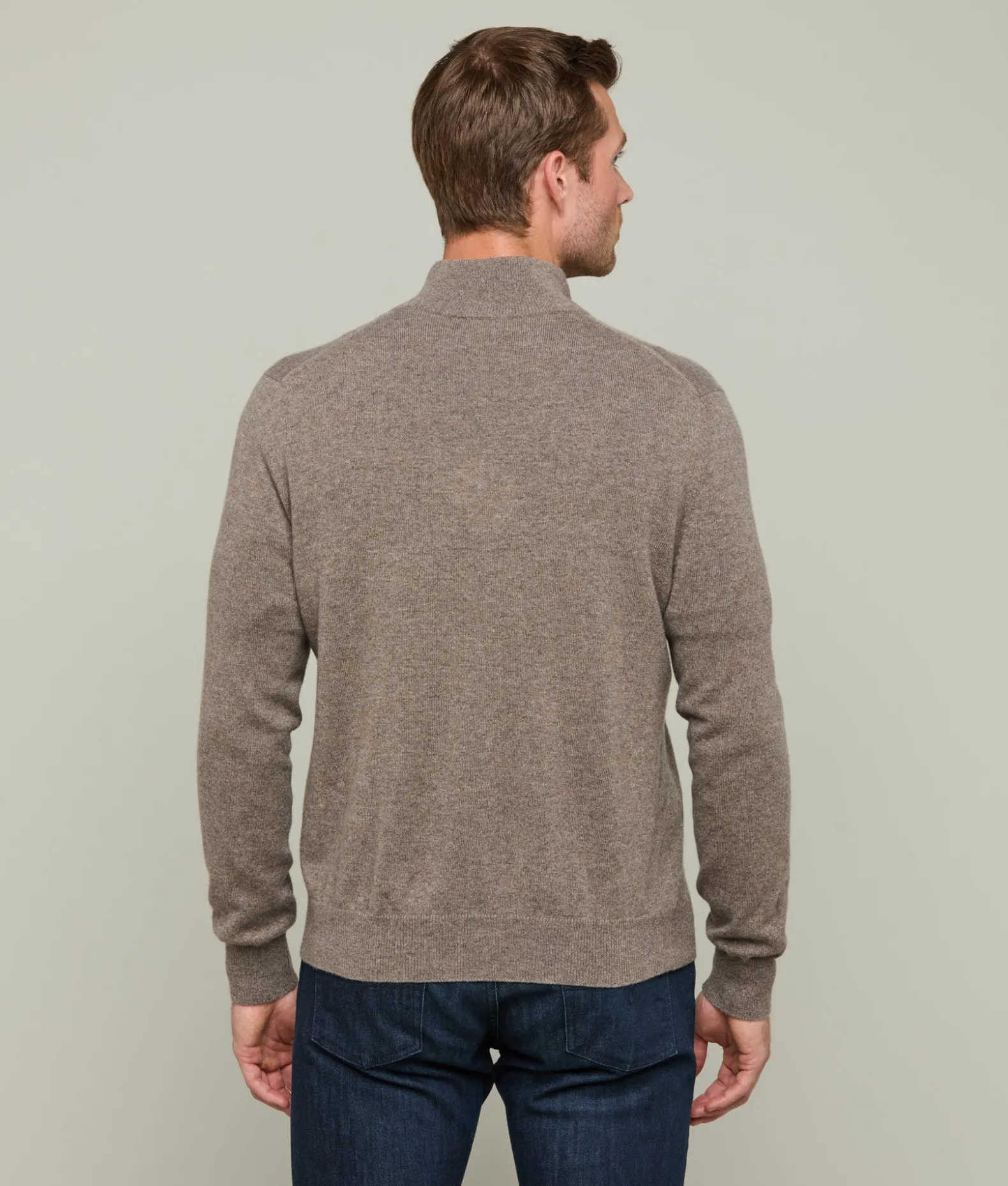 Lucchese Outerwear*Men's Cashmere Quarter Zip