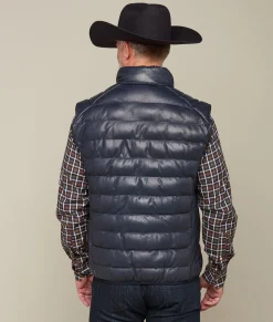 Lucchese Outerwear*Men's Leather Puffer Vest