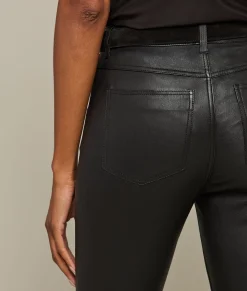 Women Lucchese Bottoms*Micro Flare Leather Leggings