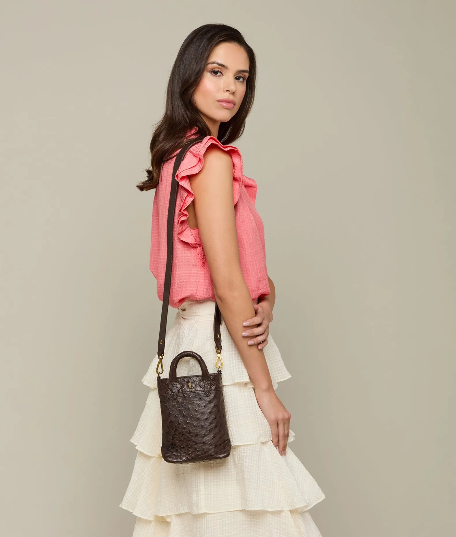 Women Lucchese Handbags*Mini Lola Exotic Shopper