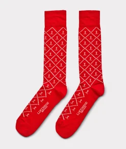 Lucchese Socks*Mirro L Argyle Dress Sock