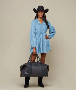 Women Lucchese Travel|Travel*Ostrich Duffle - Large