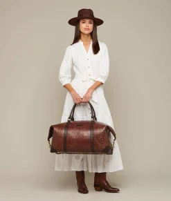 Women Lucchese Travel|Travel*Ostrich Duffle - Large