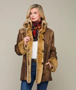 Women Lucchese Furs|Outerwear*Oxidized Leather Jacket