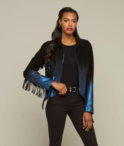 Women Lucchese Outerwear*Pearlized Fringe Jacket