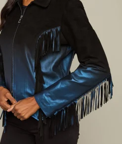 Women Lucchese Outerwear*Pearlized Fringe Jacket