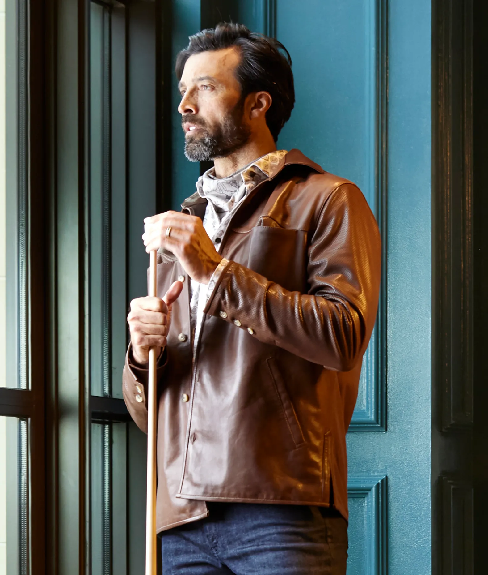 Lucchese Outerwear*Perforated Lightweight Lambskin Jacket