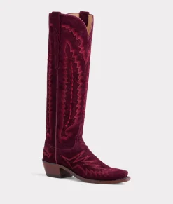 Women/BOY Lucchese Cowboy|Tall*Priscilla Suede