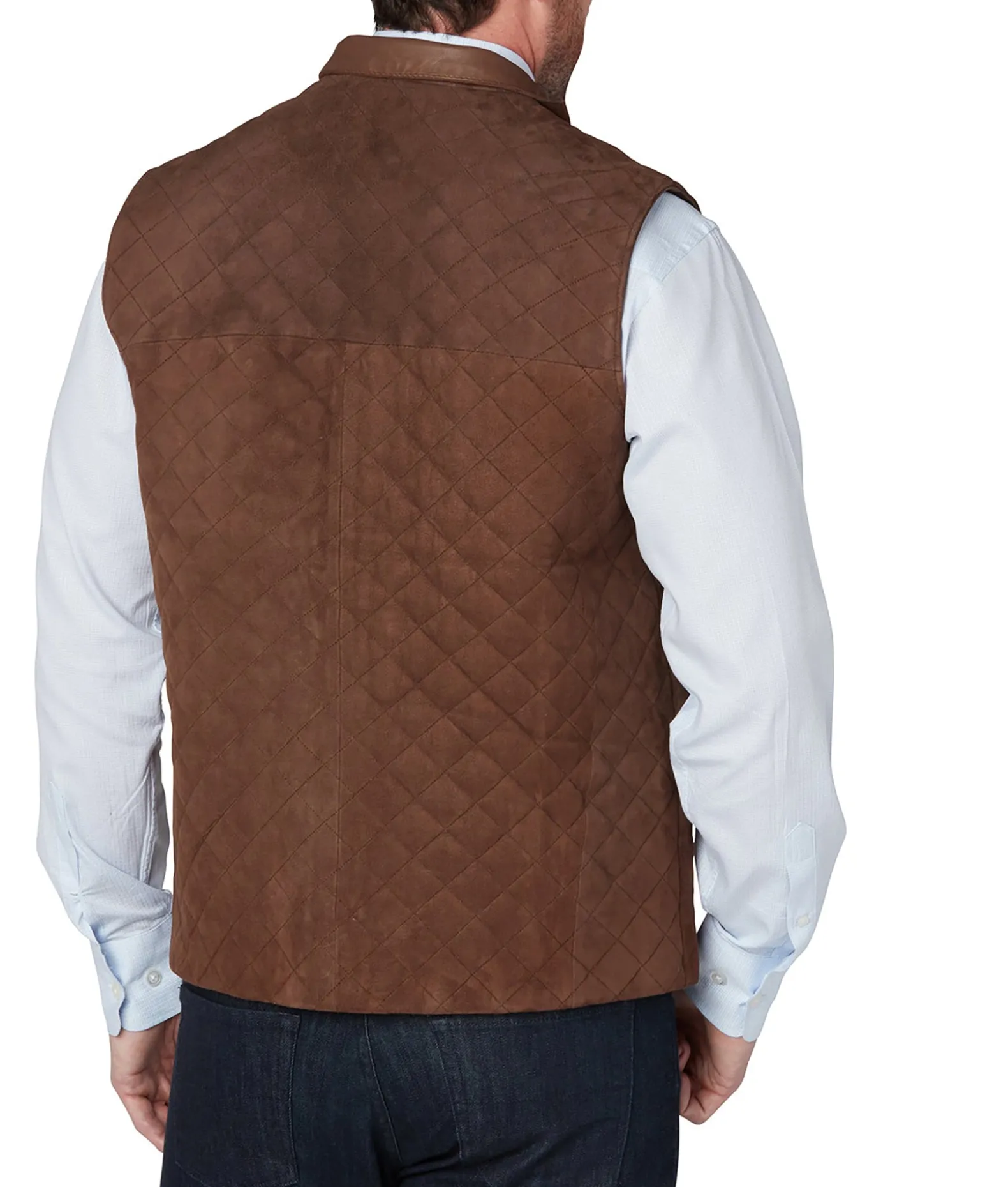 Lucchese Outerwear*Quilted Suede Vest