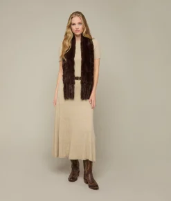 Women Lucchese Scarves*Rabbit Fur Scarf