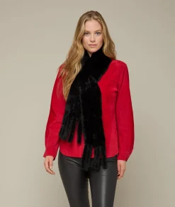 Women Lucchese Scarves*Rabbit Fur Scarf