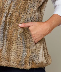 Women Lucchese Furs|Outerwear*Rabbit Fur Vest