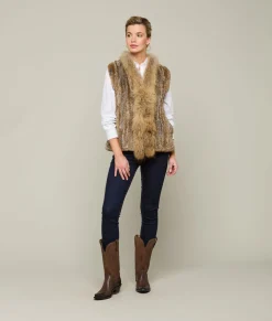 Women Lucchese Furs|Outerwear*Rabbit Fur Vest