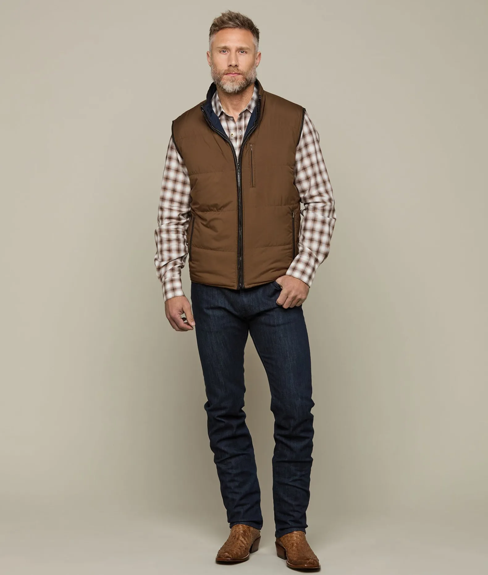 Lucchese Outerwear*Reversible Microfiber Vest
