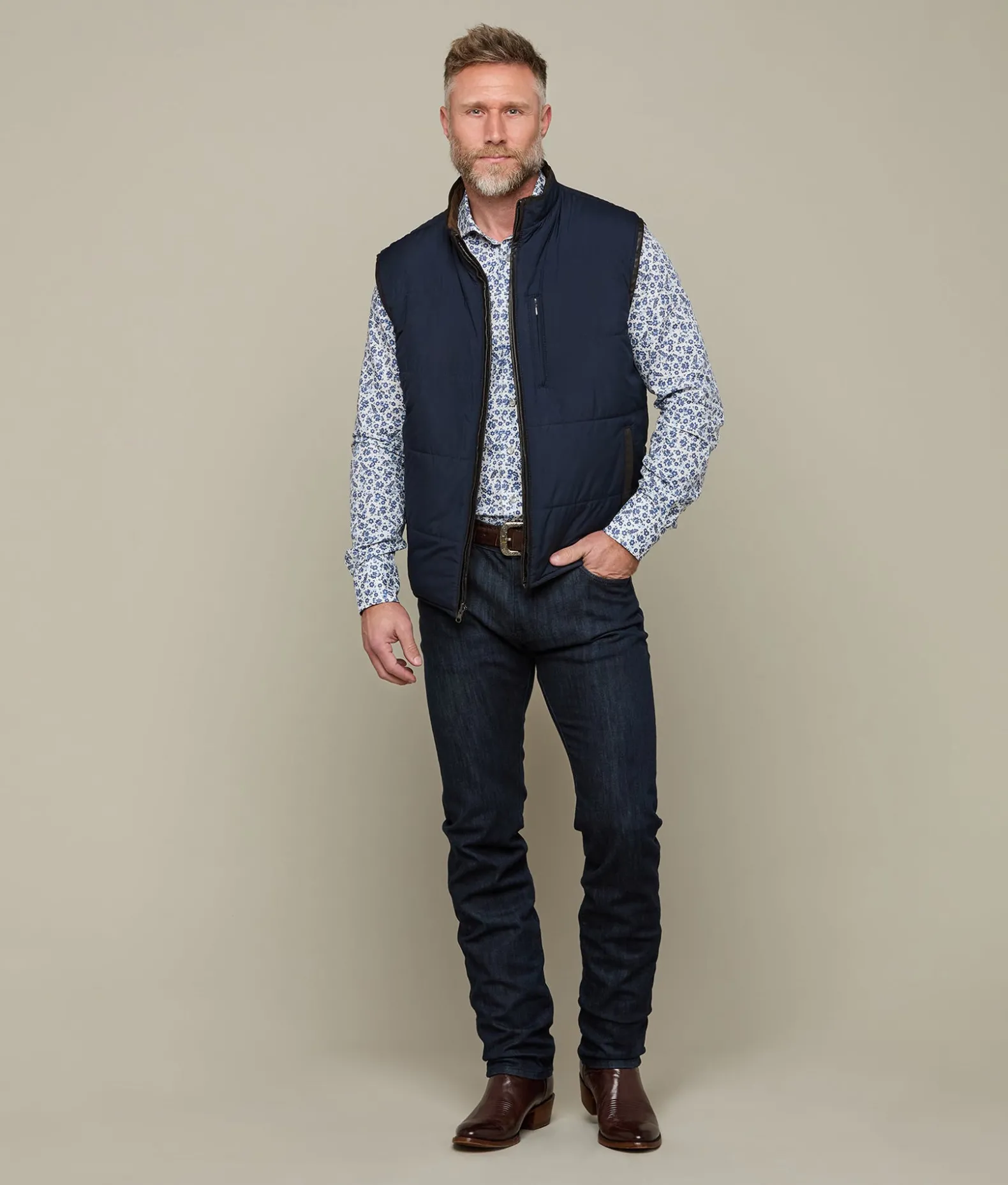 Lucchese Outerwear*Reversible Microfiber Vest