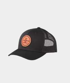 Women Lucchese Headwear|Headwear*Round Leather Patch Cap