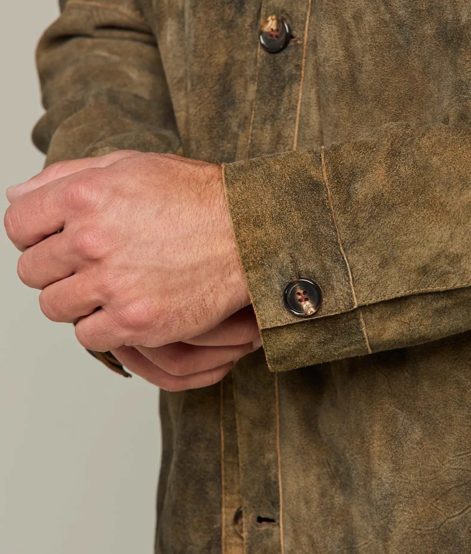 Lucchese Outerwear*Rugged Suede Shacket