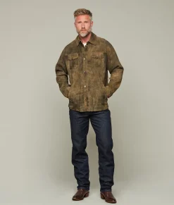 Lucchese Outerwear*Rugged Suede Shacket