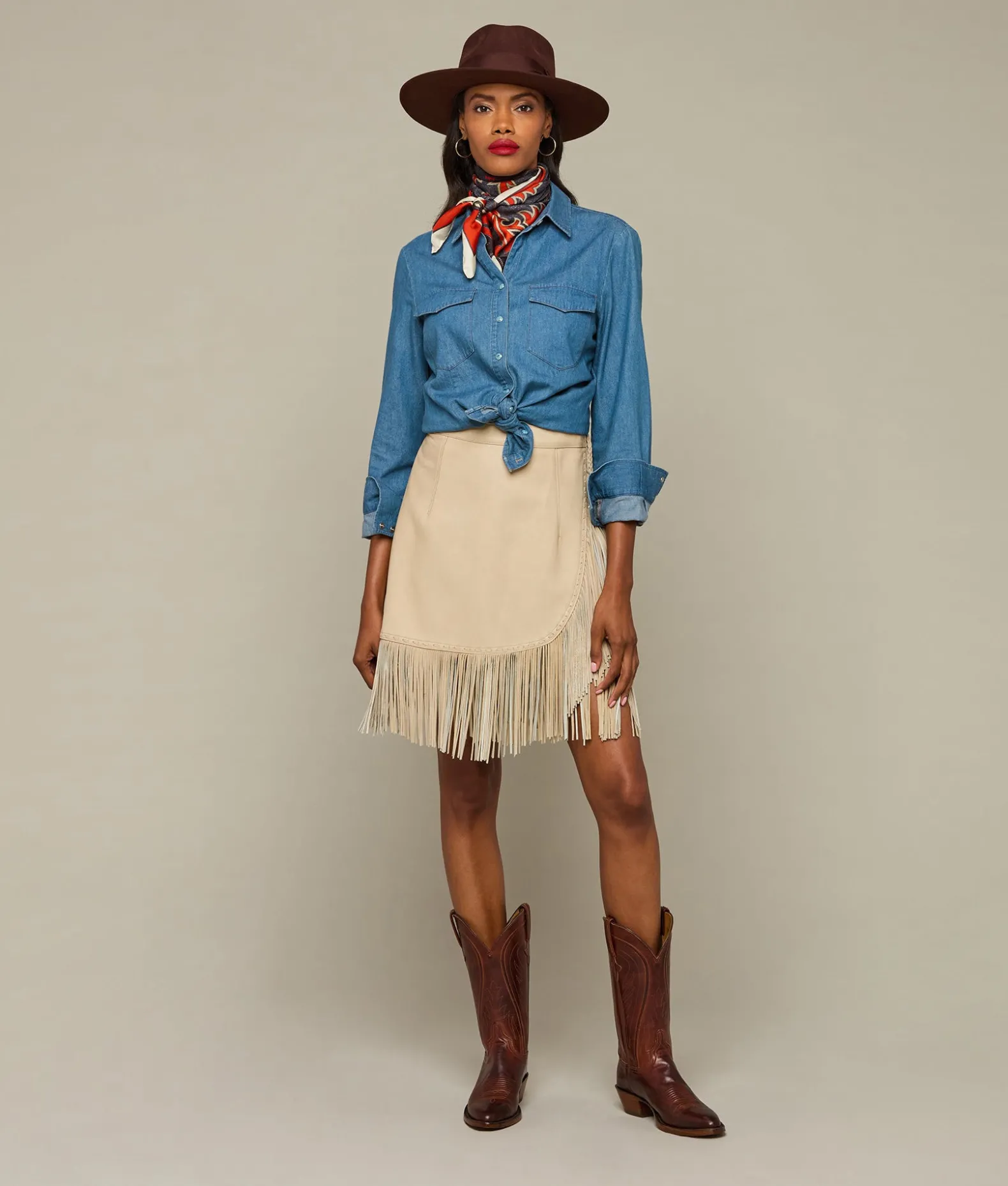 Women Lucchese Scarves|Scarves*Saddle Scarf