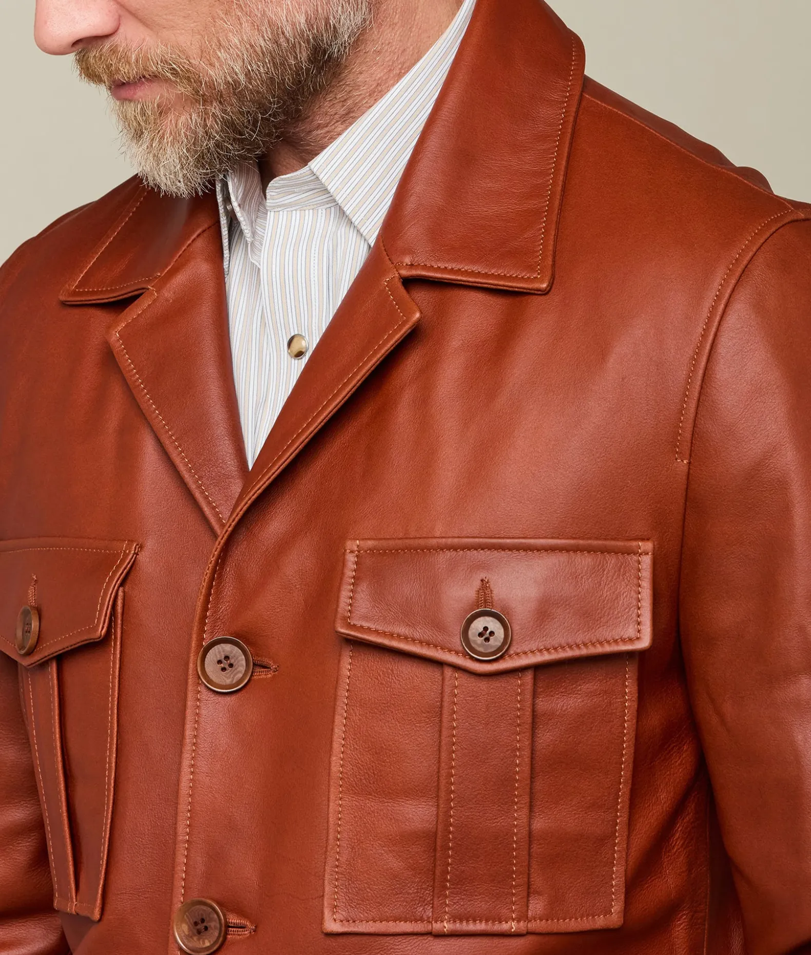 Lucchese Outerwear*Safari Leather Jacket