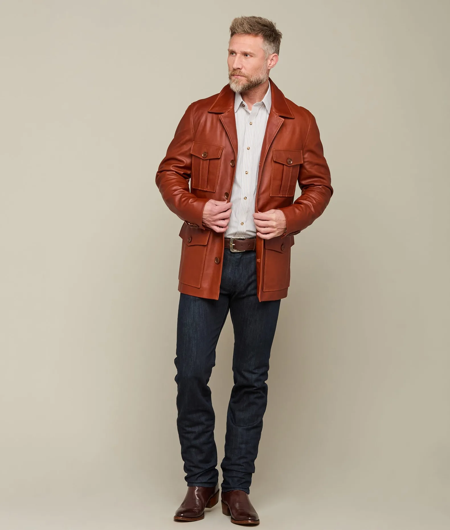 Lucchese Outerwear*Safari Leather Jacket