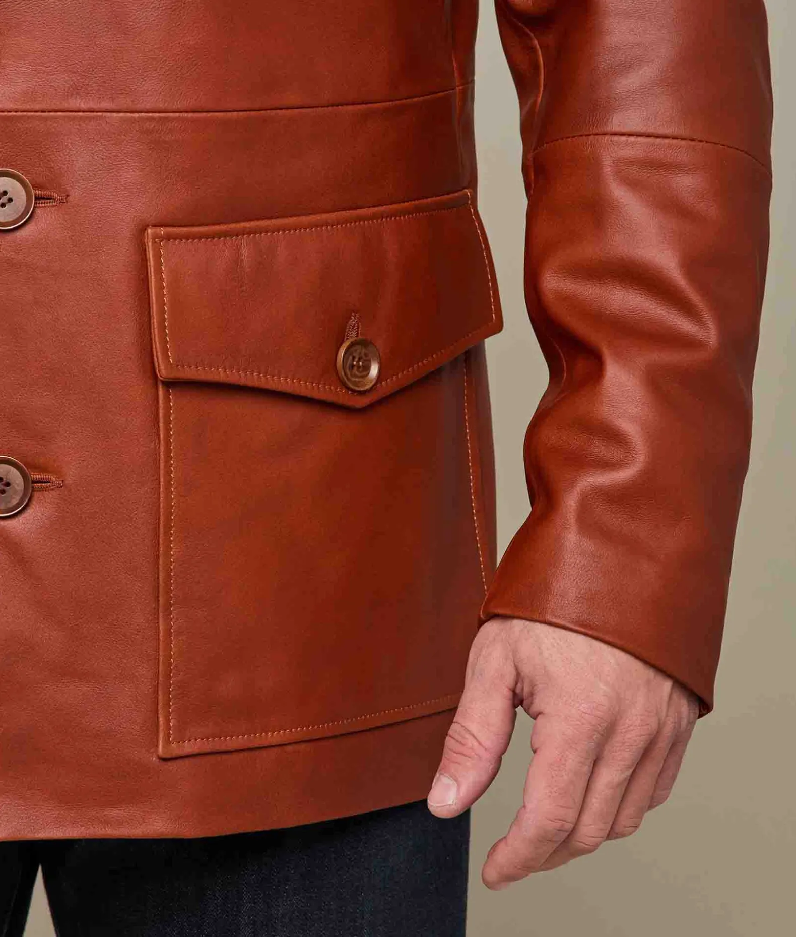 Lucchese Outerwear*Safari Leather Jacket