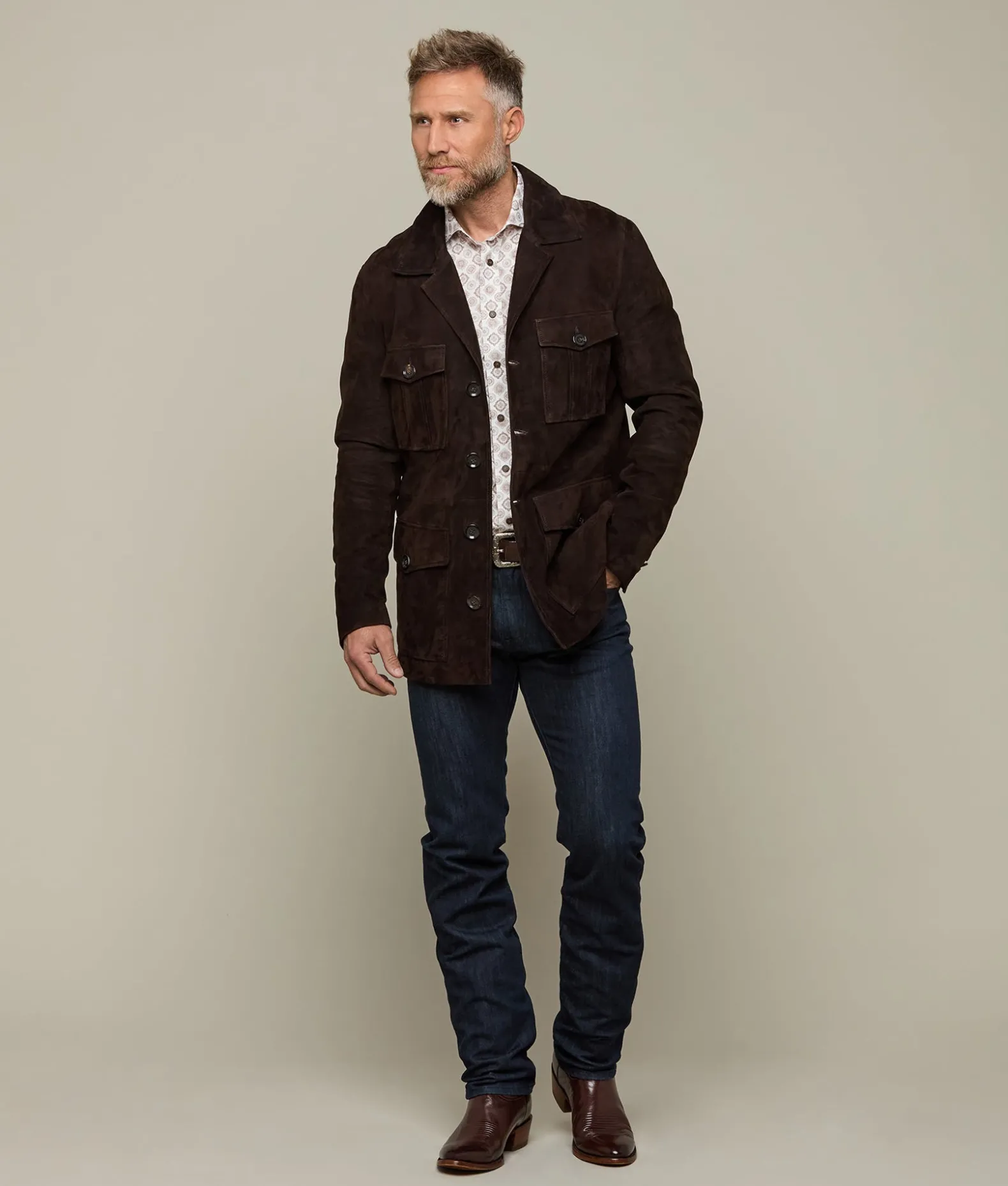 Lucchese Outerwear*Safari Suede Jacket