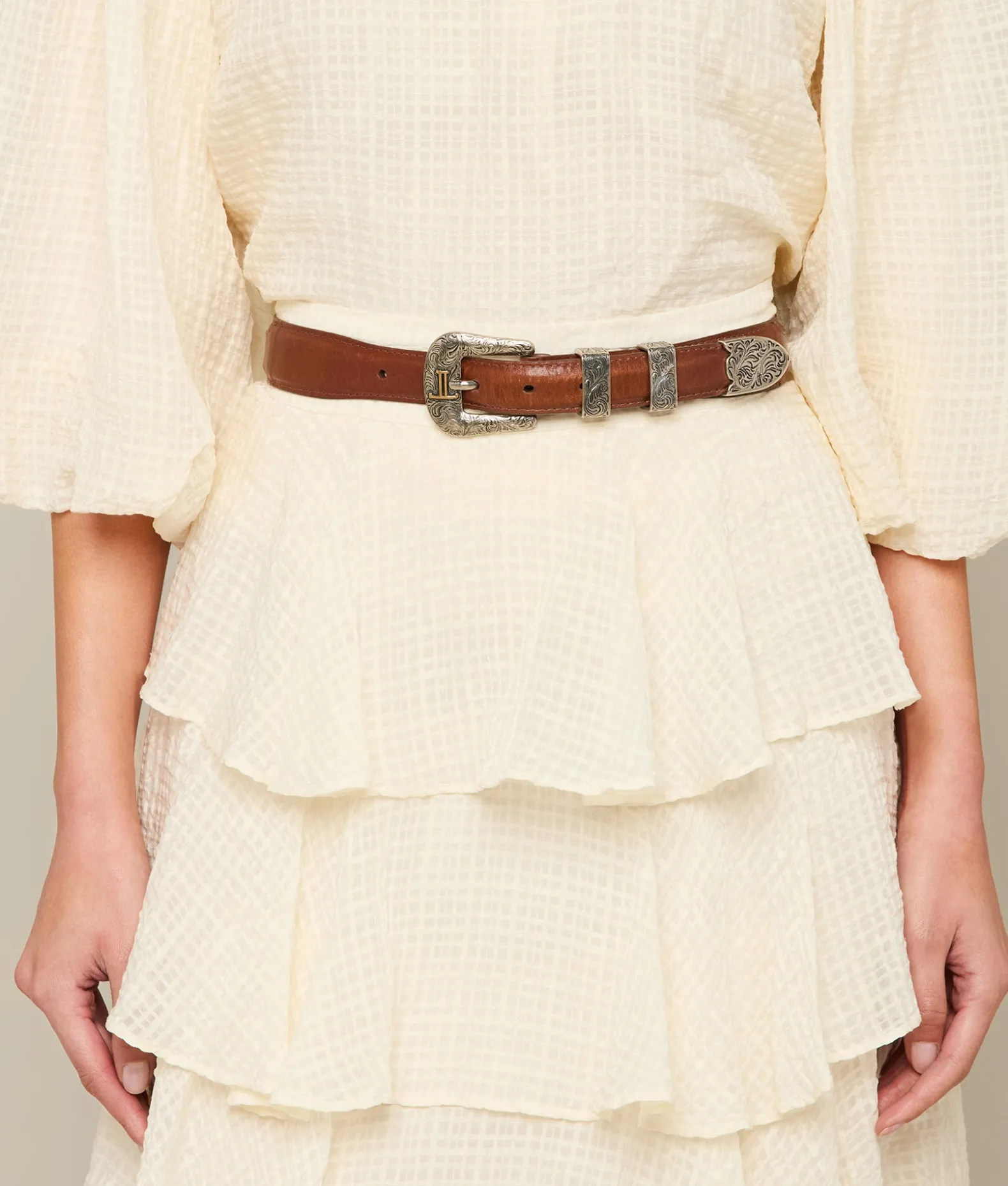 Women Lucchese Belts*Smooth Ranch Hand Tapered
