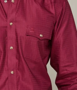 Lucchese Tops*Square Dobby Shirt