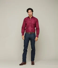 Lucchese Tops*Square Dobby Shirt
