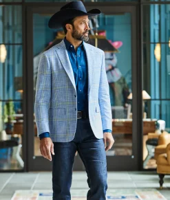 Lucchese Tops*Square Dobby Shirt