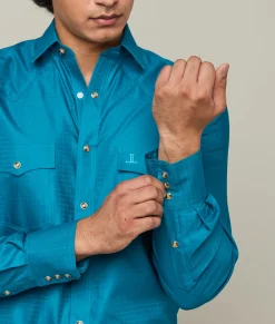 Lucchese Tops*Square Dobby Shirt