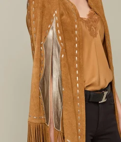 Women Lucchese Capes*Sueded Fringe Cape