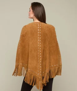 Women Lucchese Capes*Sueded Fringe Cape