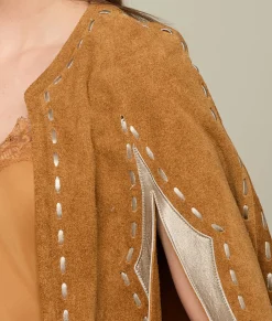Women Lucchese Capes*Sueded Fringe Cape