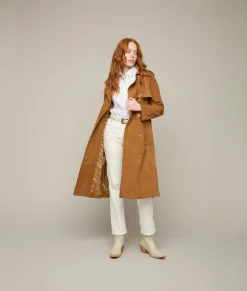 Women Lucchese Outerwear*Suellen Suede Trench Coat