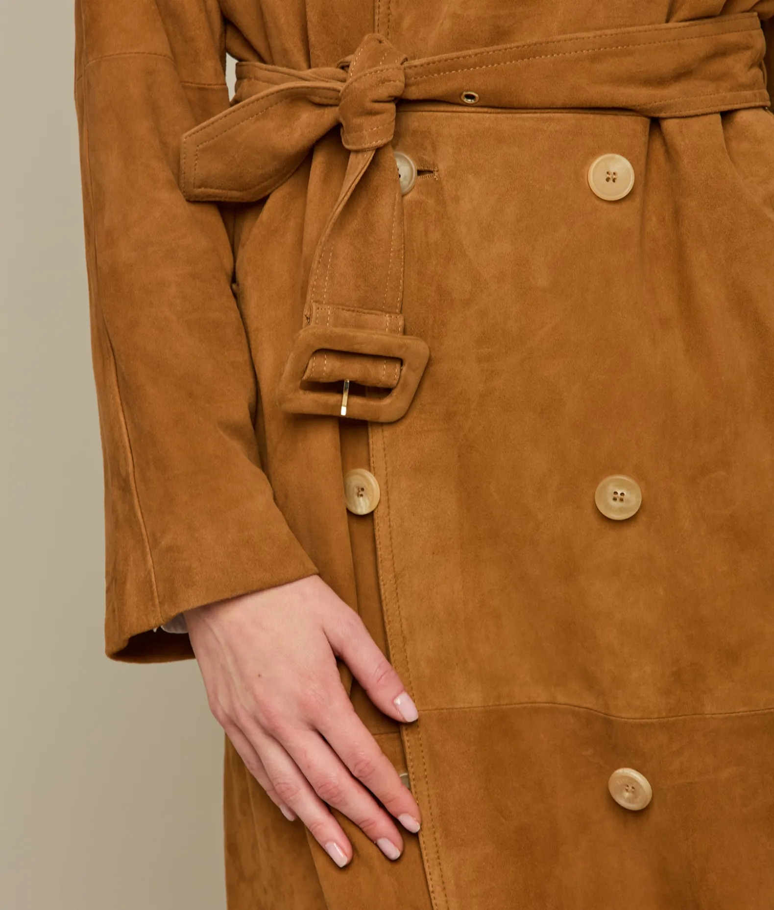 Women Lucchese Outerwear*Suellen Suede Trench Coat
