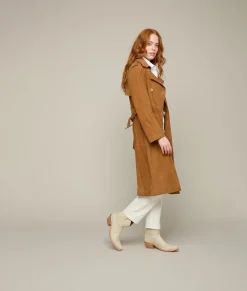 Women Lucchese Outerwear*Suellen Suede Trench Coat