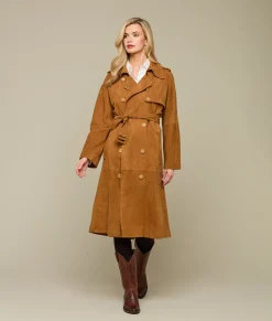 Women Lucchese Outerwear*Suellen Suede Trench Coat