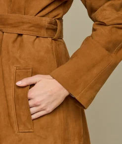 Women Lucchese Outerwear*Suellen Suede Trench Coat