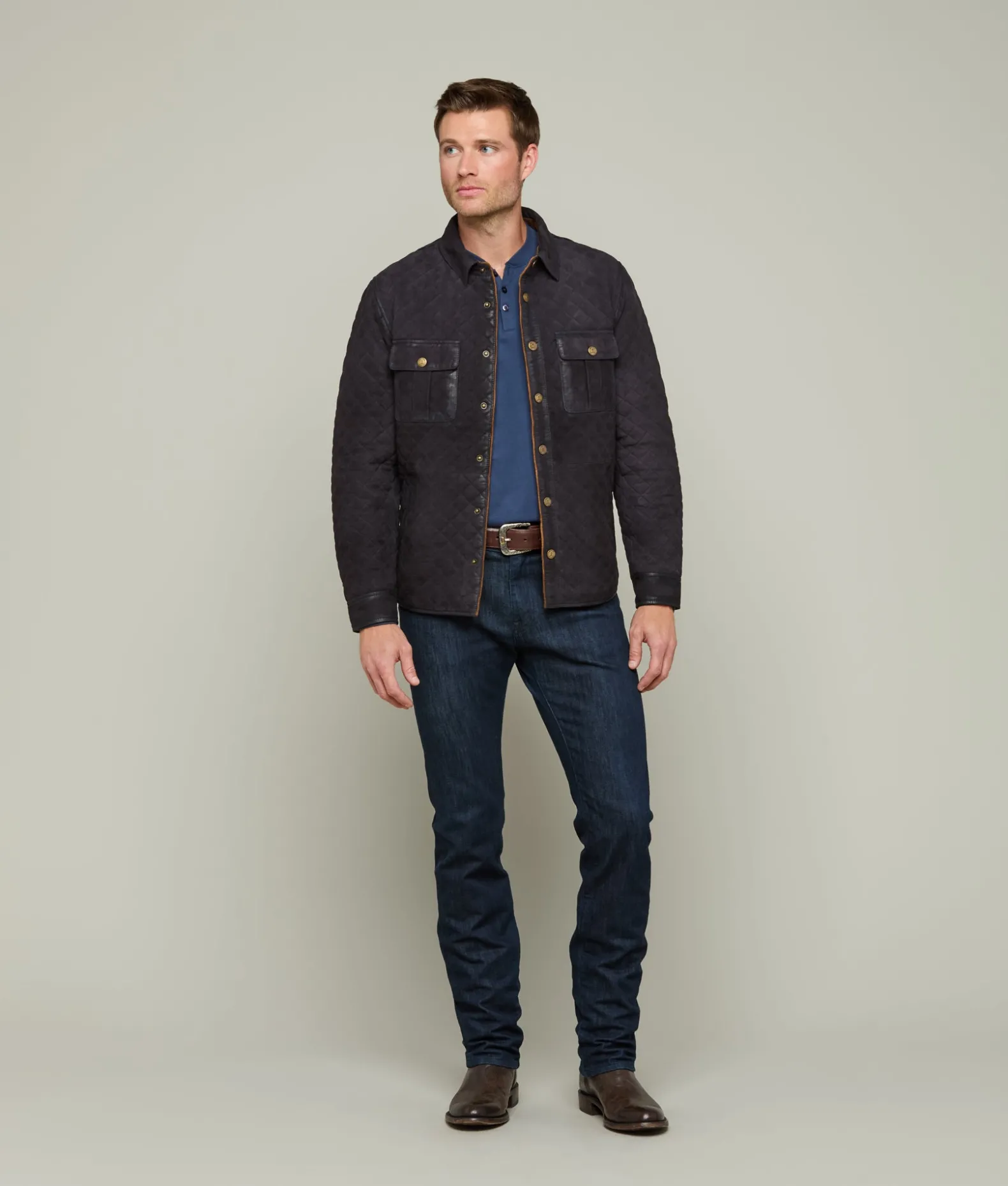 Lucchese Outerwear*Waxed Suede Jacket