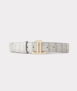 Women Lucchese Belts*Women's Exotic Mirrored L Belt
