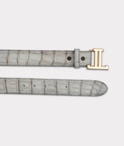 Women Lucchese Belts*Women's Exotic Mirrored L Belt
