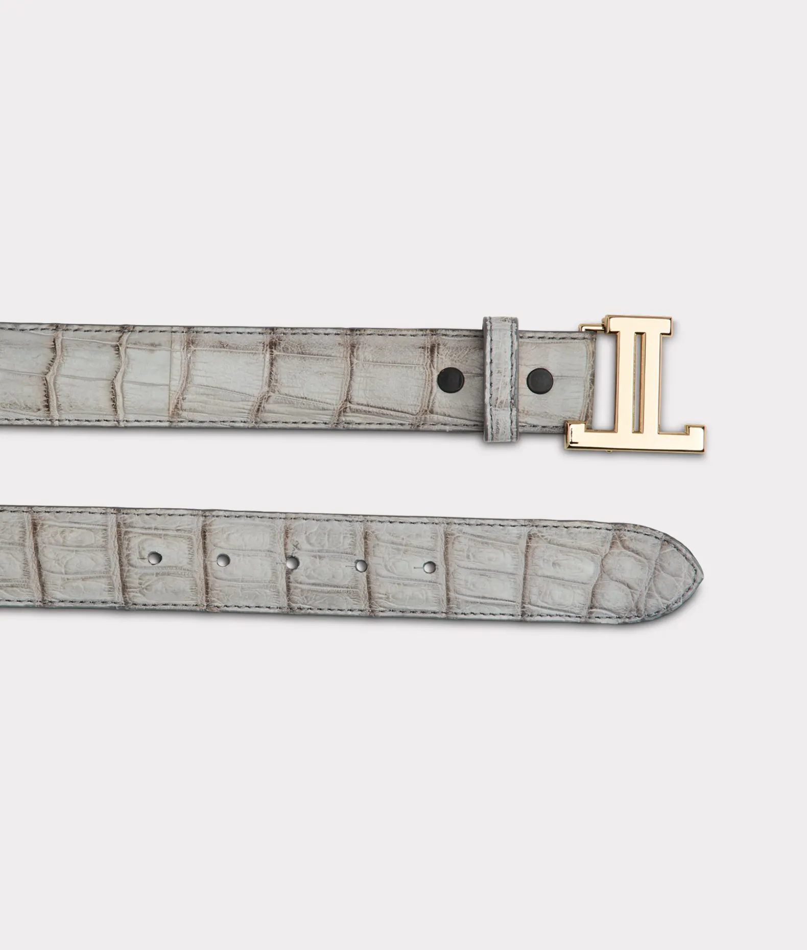Women Lucchese Belts*Women's Exotic Mirrored L Belt
