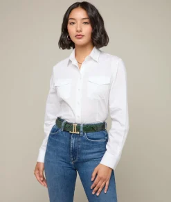 Women Lucchese Belts*Women's Exotic Mirrored L Belt