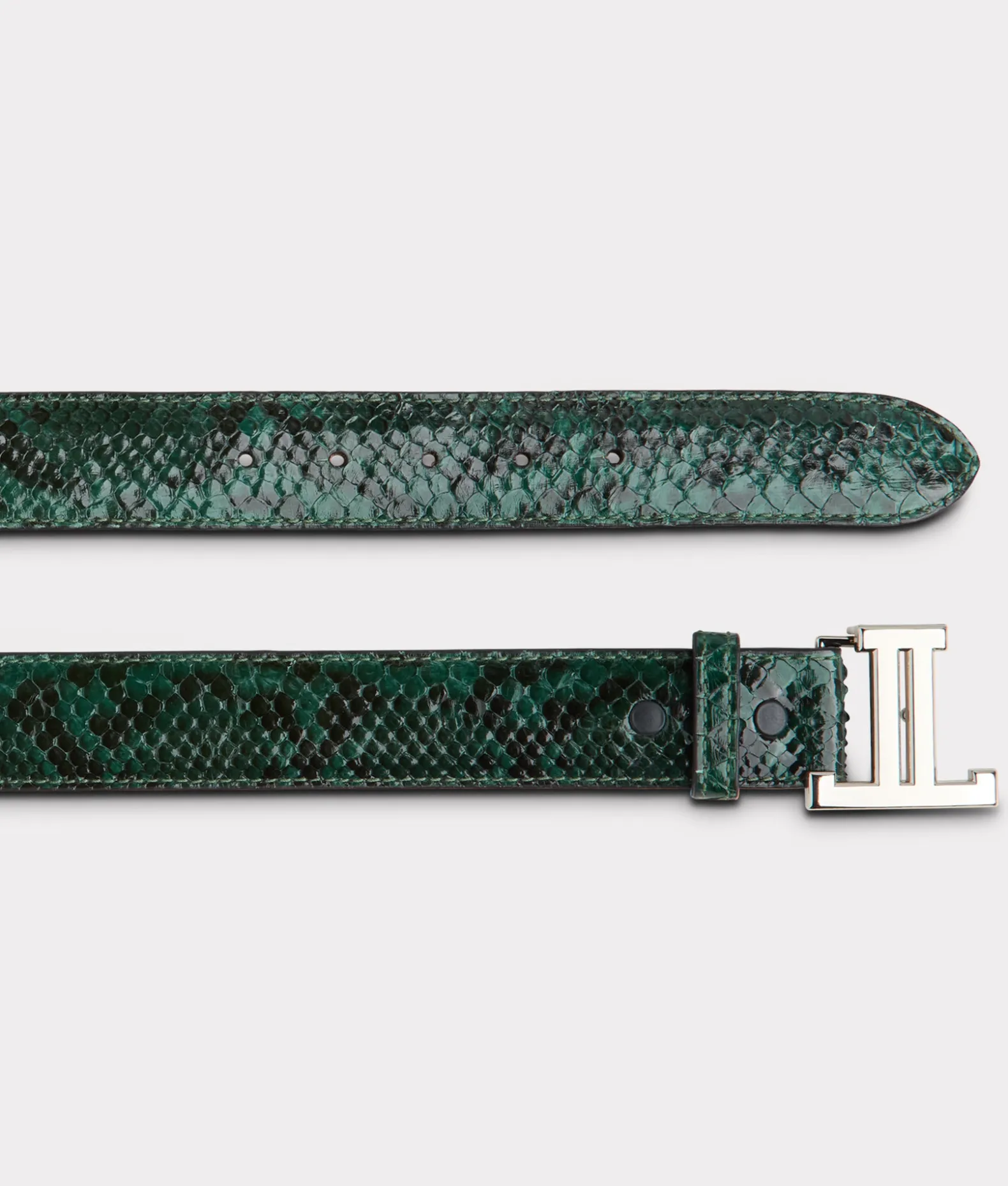 Women Lucchese Belts*Women's Exotic Mirrored L Belt